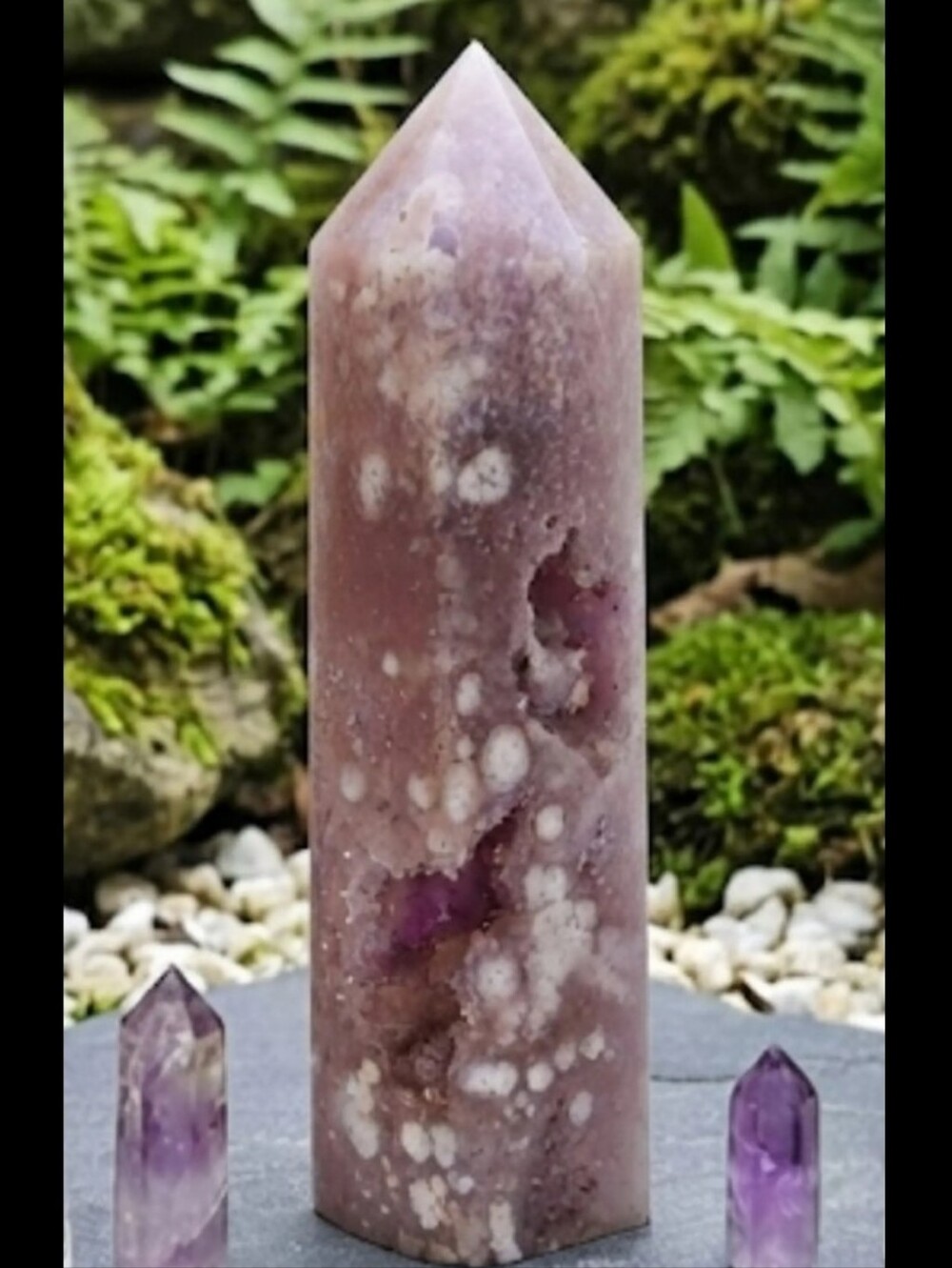 NEW!✨️High Grade Pink Amethyst Tower-Chonky & Glittery-Patagonia!✨️